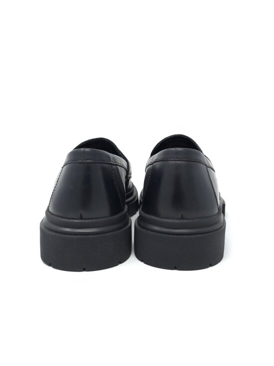 New Steve Madden Akkron Black Leather Loafers Men’s 7.5M